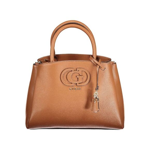 Guess Jeans Marrone Polyurethane Women Women's Handbag